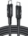 AceFast ブランド Type-c -Type-c ケーブル 2m 急速充電 充電ケーブル 急速 PD 100w USB-C TypeC USB 高速充電 480Mbps 耐久 強化コネクタ PD対応 黒 Black グレー iPad MacBook Pro エースファスト iPhone16