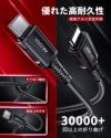 AceFast ブランド Type-c -Type-c ケーブル 2m 急速充電 充電ケーブル 急速 PD 100w USB-C TypeC USB 高速充電 480Mbps 耐久 強化コネクタ PD対応 黒 Black グレー iPad MacBook Pro エースファスト iPhone16