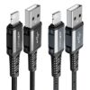 AceFast ブランド Lightning ケーブル 1.2m 急速充電 MFI認証 ライトニング 充電ケーブル 急速 PD 100w USB-A Type-A 高速充電 黒 グレー iPhone14 Pllus iPhone 13 12 11 Pro Max SE 8 AirPods エースファスト